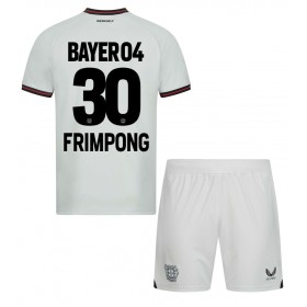 Bayer Leverkusen Jeremie Frimpong #30 Borta Kläder Barn 2023-24 Kortärmad (+ Korta byxor)